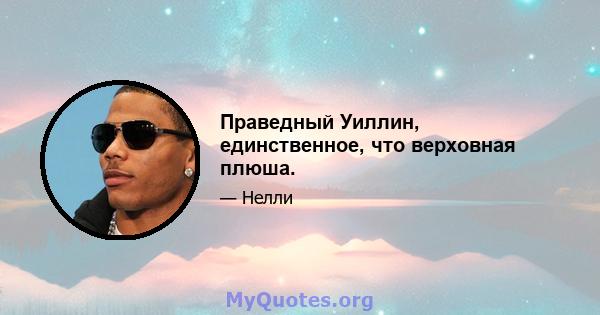 Праведный Уиллин, единственное, что верховная плюша.