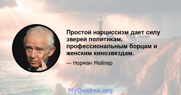 Простой нарциссизм дает силу зверей политикам, профессиональным борцам и женским кинозвездам.