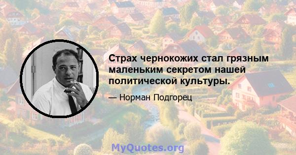 Страх чернокожих стал грязным маленьким секретом нашей политической культуры.