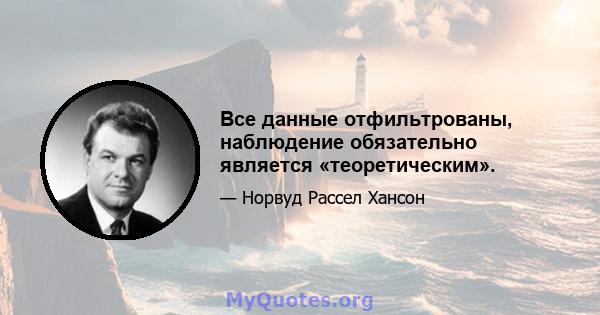 Все данные отфильтрованы, наблюдение обязательно является «теоретическим».