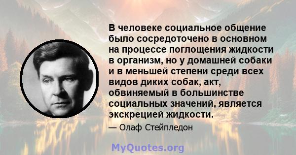 В человеке социальное общение было сосредоточено в основном на процессе поглощения жидкости в организм, но у домашней собаки и в меньшей степени среди всех видов диких собак, акт, обвиняемый в большинстве социальных