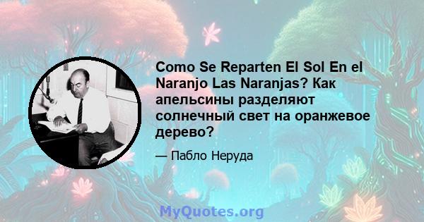 Como Se Reparten El Sol En el Naranjo Las Naranjas? Как апельсины разделяют солнечный свет на оранжевое дерево?