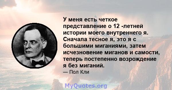 У меня есть четкое представление о 12 -летней истории моего внутреннего я. Сначала тесное я, это я с большими миганиями, затем исчезновение миганов и самости, теперь постепенно возрождение я без миганий.