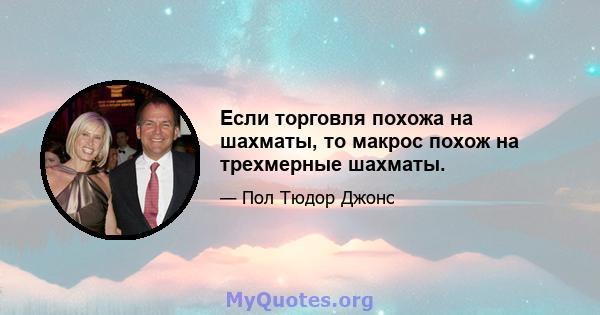 Если торговля похожа на шахматы, то макрос похож на трехмерные шахматы.