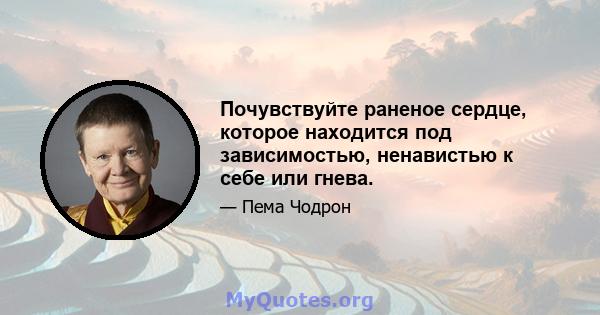 Почувствуйте раненое сердце, которое находится под зависимостью, ненавистью к себе или гнева.