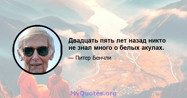 Двадцать пять лет назад никто не знал много о белых акулах.