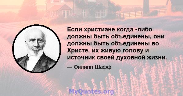 Если христиане когда -либо должны быть объединены, они должны быть объединены во Христе, их живую голову и источник своей духовной жизни.