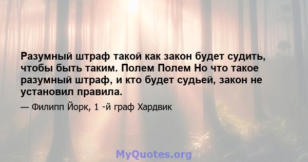 Разумный штраф такой как закон будет судить, чтобы быть таким. Полем Полем Но что такое разумный штраф, и кто будет судьей, закон не установил правила.