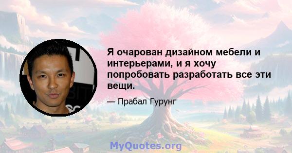 Я очарован дизайном мебели и интерьерами, и я хочу попробовать разработать все эти вещи.