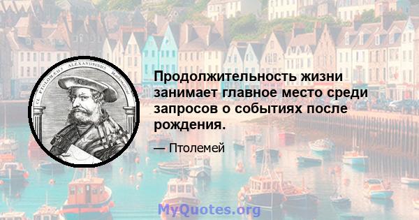 Продолжительность жизни занимает главное место среди запросов о событиях после рождения.