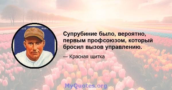 Супрубиние было, вероятно, первым профсоюзом, который бросил вызов управлению.