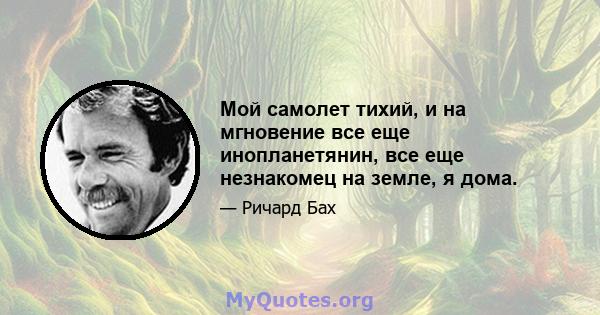 Мой самолет тихий, и на мгновение все еще инопланетянин, все еще незнакомец на земле, я дома.