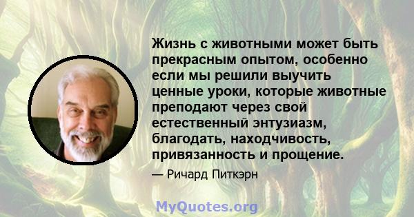 Жизнь с животными может быть прекрасным опытом, особенно если мы решили выучить ценные уроки, которые животные преподают через свой естественный энтузиазм, благодать, находчивость, привязанность и прощение.