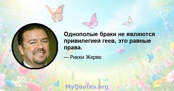 Однополые браки не являются привилегией геев, это равные права.