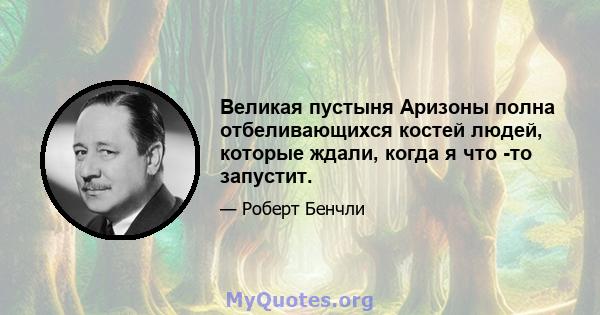 Великая пустыня Аризоны полна отбеливающихся костей людей, которые ждали, когда я что -то запустит.