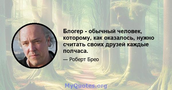 Блогер - обычный человек, которому, как оказалось, нужно считать своих друзей каждые полчаса.