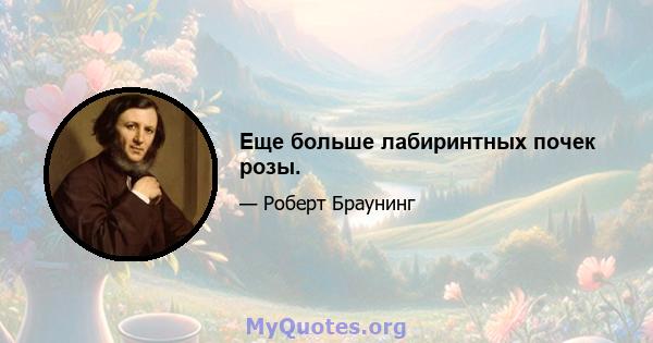 Еще больше лабиринтных почек розы.