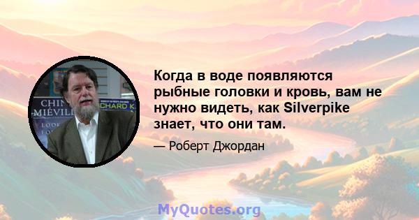 Когда в воде появляются рыбные головки и кровь, вам не нужно видеть, как Silverpike знает, что они там.