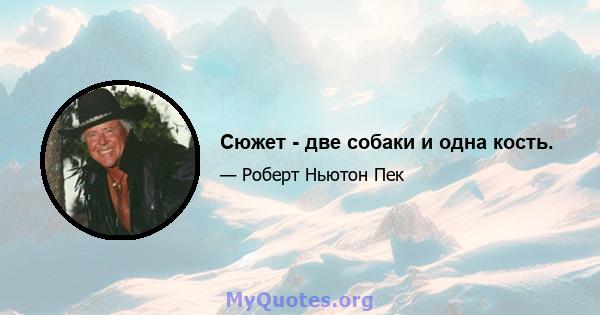 Сюжет - две собаки и одна кость.