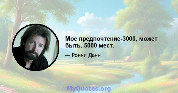 Мое предпочтение-3000, может быть, 5000 мест.