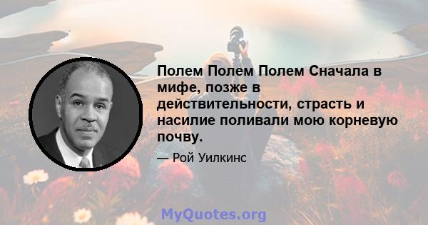 Полем Полем Полем Сначала в мифе, позже в действительности, страсть и насилие поливали мою корневую почву.