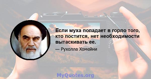 Если муха попадает в горло того, кто постится, нет необходимости вытаскивать ее.