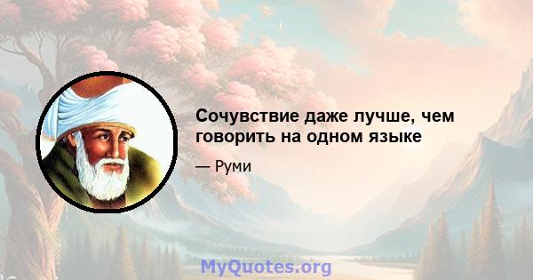 Сочувствие даже лучше, чем говорить на одном языке