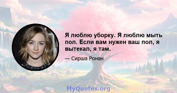 Я люблю уборку. Я люблю мыть пол. Если вам нужен ваш пол, я вытекал, я там.