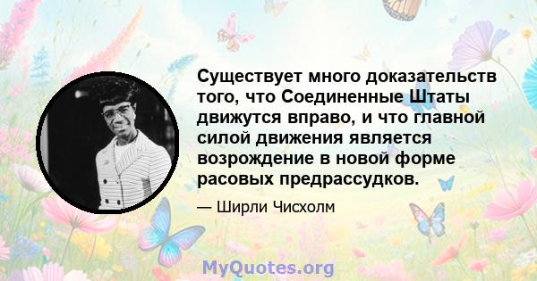 Существует много доказательств того, что Соединенные Штаты движутся вправо, и что главной силой движения является возрождение в новой форме расовых предрассудков.