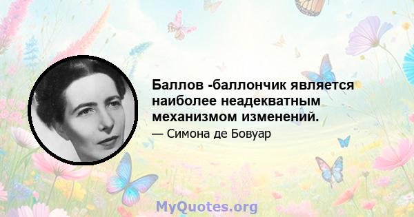 Баллов -баллончик является наиболее неадекватным механизмом изменений.