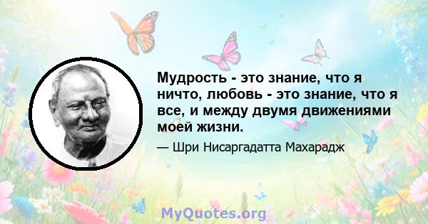 Мудрость - это знание, что я ничто, любовь - это знание, что я все, и между двумя движениями моей жизни.