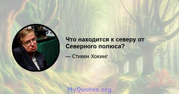 Что находится к северу от Северного полюса?