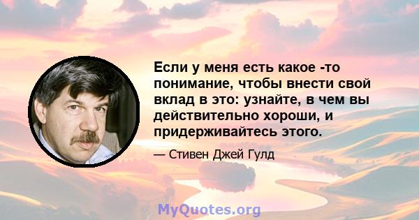 Если у меня есть какое -то понимание, чтобы внести свой вклад в это: узнайте, в чем вы действительно хороши, и придерживайтесь этого.