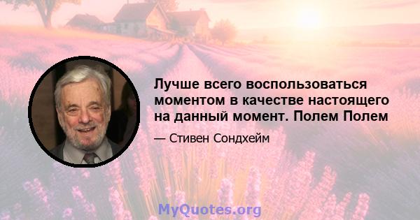 Лучше всего воспользоваться моментом в качестве настоящего на данный момент. Полем Полем