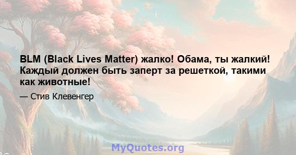 BLM (Black Lives Matter) жалко! Обама, ты жалкий! Каждый должен быть заперт за решеткой, такими как животные!