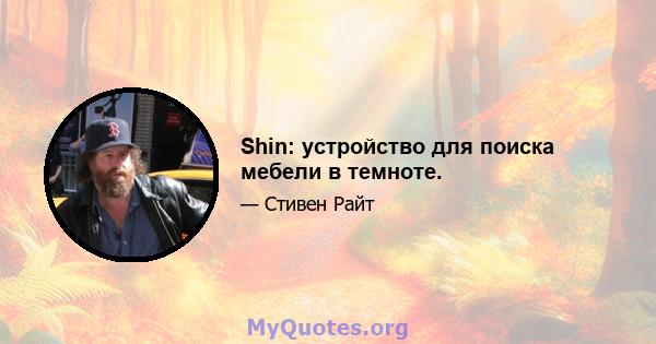 Shin: устройство для поиска мебели в темноте.