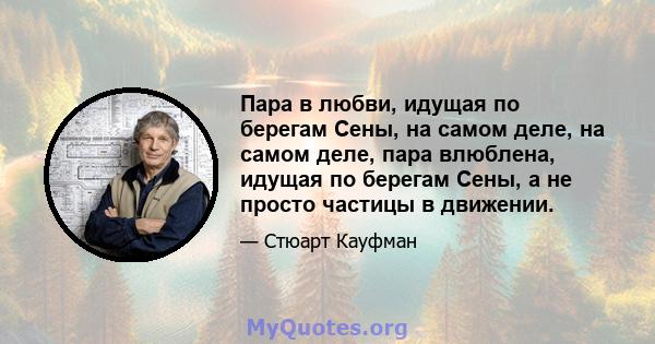 Пара в любви, идущая по берегам Сены, на самом деле, на самом деле, пара влюблена, идущая по берегам Сены, а не просто частицы в движении.