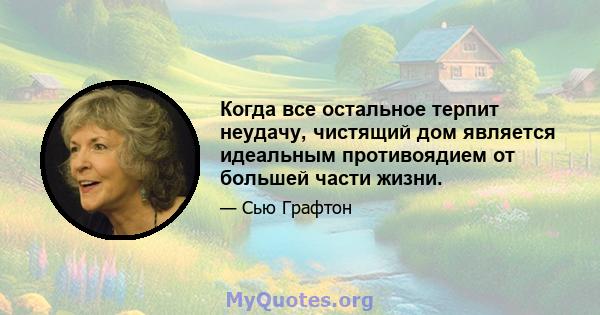 Когда все остальное терпит неудачу, чистящий дом является идеальным противоядием от большей части жизни.