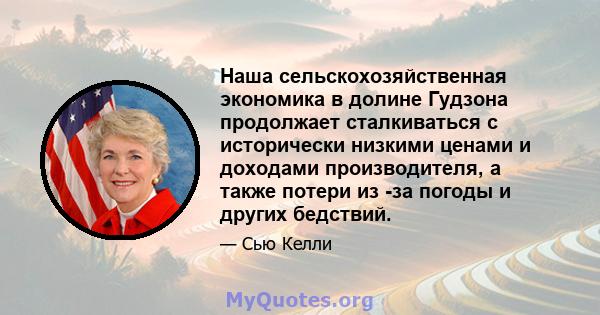 Наша сельскохозяйственная экономика в долине Гудзона продолжает сталкиваться с исторически низкими ценами и доходами производителя, а также потери из -за погоды и других бедствий.