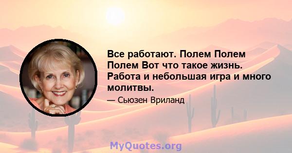 Все работают. Полем Полем Полем Вот что такое жизнь. Работа и небольшая игра и много молитвы.