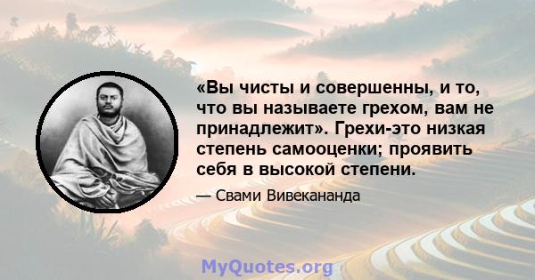 «Вы чисты и совершенны, и то, что вы называете грехом, вам не принадлежит». Грехи-это низкая степень самооценки; проявить себя в высокой степени.