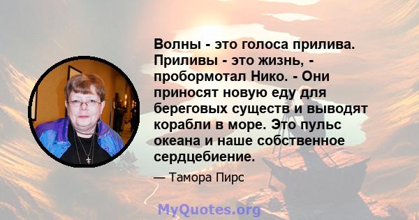 Волны - это голоса прилива. Приливы - это жизнь, - пробормотал Нико. - Они приносят новую еду для береговых существ и выводят корабли в море. Это пульс океана и наше собственное сердцебиение.