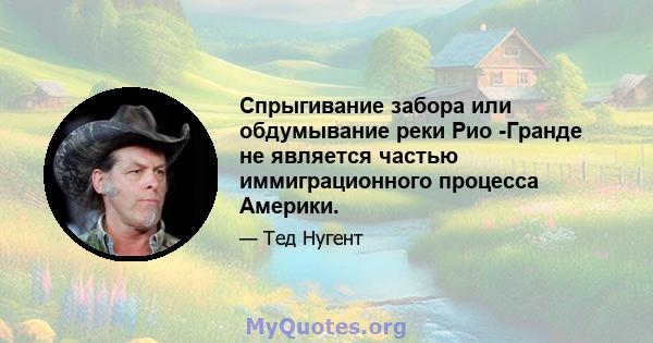 Спрыгивание забора или обдумывание реки Рио -Гранде не является частью иммиграционного процесса Америки.