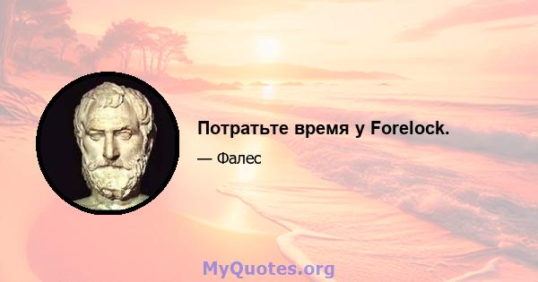 Потратьте время у Forelock.