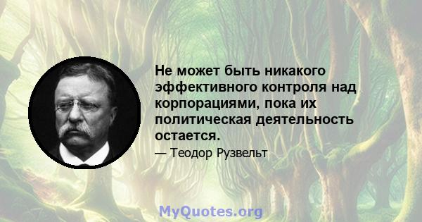 Не может быть никакого эффективного контроля над корпорациями, пока их политическая деятельность остается.