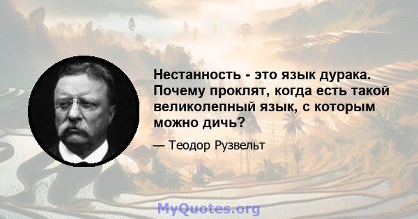 Нестанность - это язык дурака. Почему проклят, когда есть такой великолепный язык, с которым можно дичь?