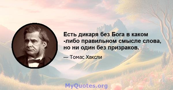 Есть дикаря без Бога в каком -либо правильном смысле слова, но ни один без призраков.