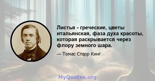 Листья - греческие, цветы итальянская, фаза духа красоты, которая раскрывается через флору земного шара.