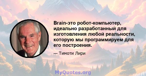 Brain-это робот-компьютер, идеально разработанный для изготовления любой реальности, которую мы программируем для его построения.