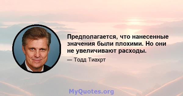 Предполагается, что нанесенные значения были плохими. Но они не увеличивают расходы.